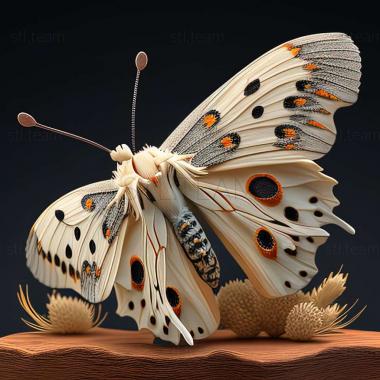 3D модель Parnassius boedromius (STL)